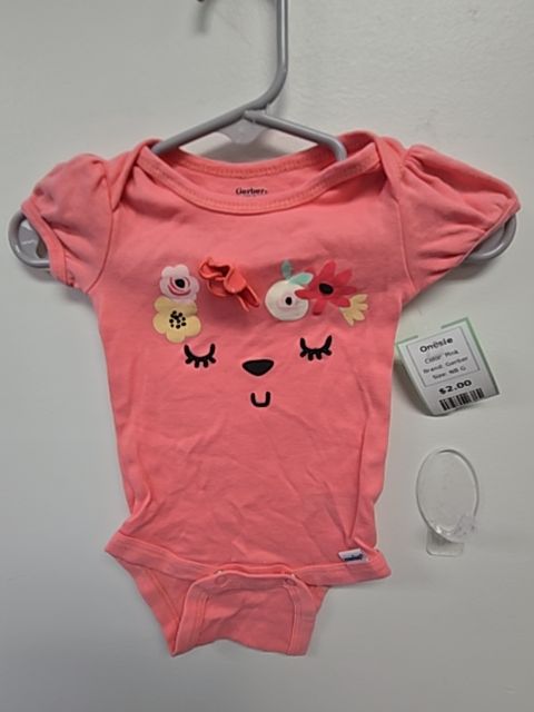 Pink Gerber Onesie, NB G