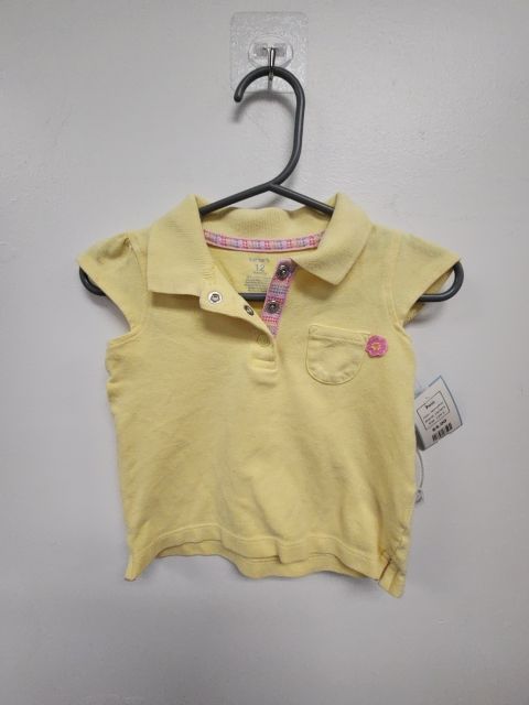 Yellow/Pink Carters Polo, 12M G