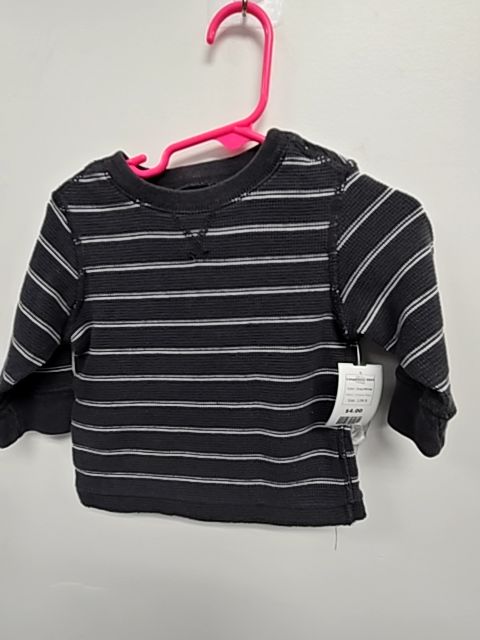 Grey/White Childrens Place Longsleeve Shirt, 12M B