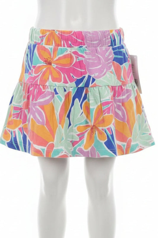 Colorful Flowers Jumping Bean Skort, 2T G