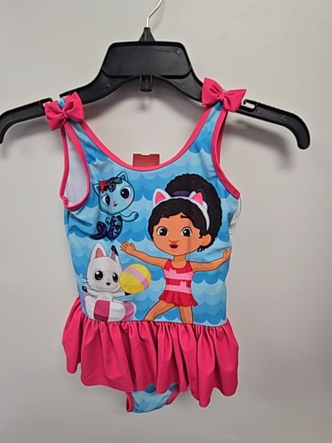 Pink/Blue Gabbys Doll House Swim Suit, 8 G