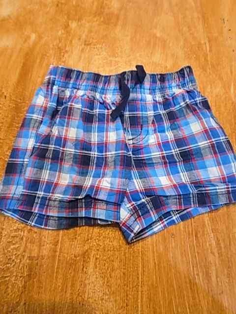 Blue/red/white plaid Carters Shorts, 6M B