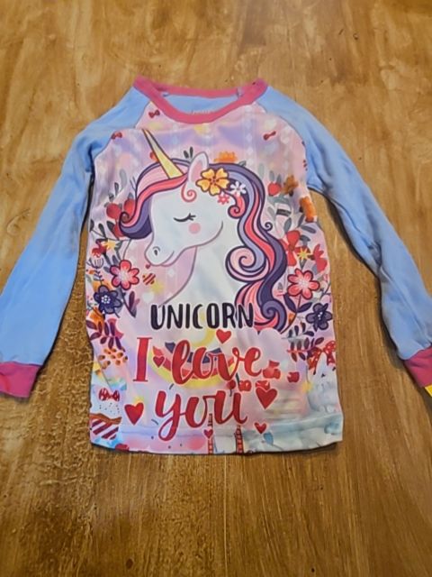 Blue/Pink Unicorn AmberEft Pjs, 5T G