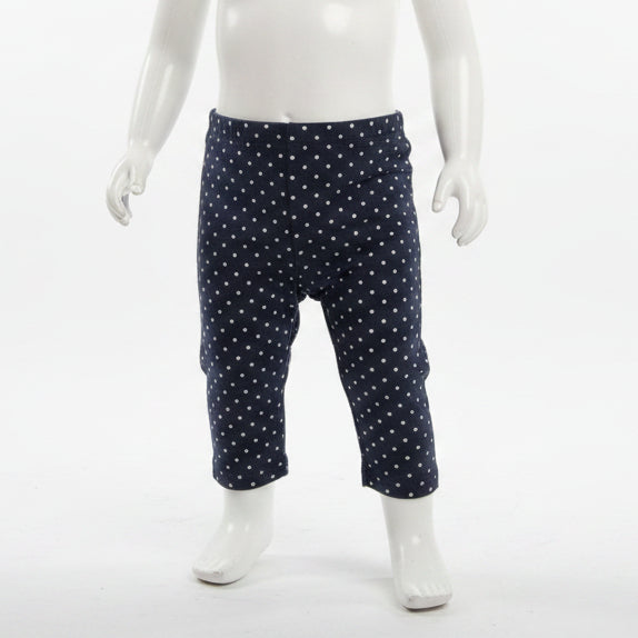Navy/White Polka Dot Carters Pants, 6M G