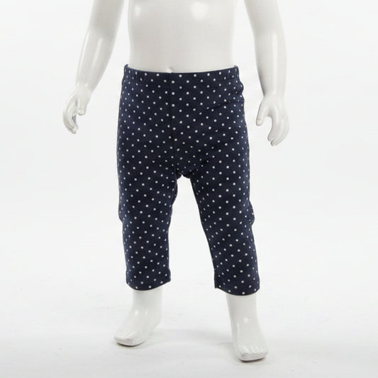 Navy/White Polka Dot Carters Pants, 6M G