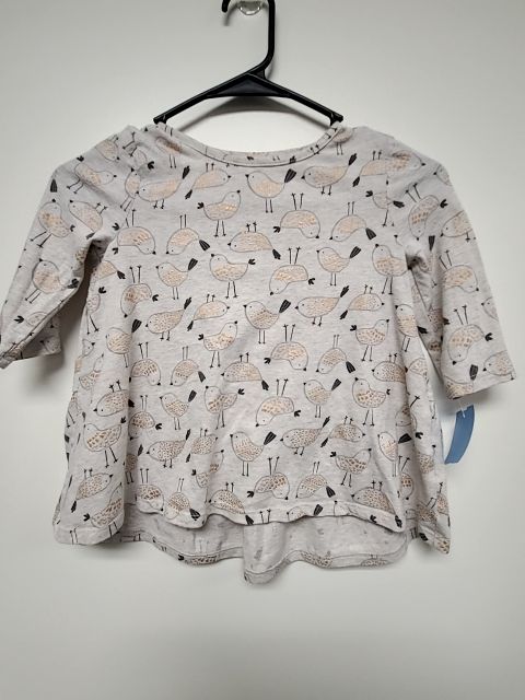 white Jumping Bean LS Bird Shirt, 6 G