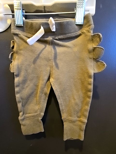 Green Gerber Dino pants, NB B