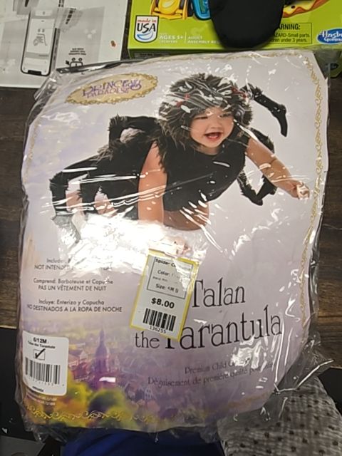 Black Princess Paradise Spider Costume, 6M B