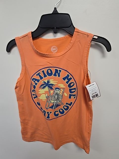 Orange Vacation Mode Wonder Nation Tank Top, 8 B
