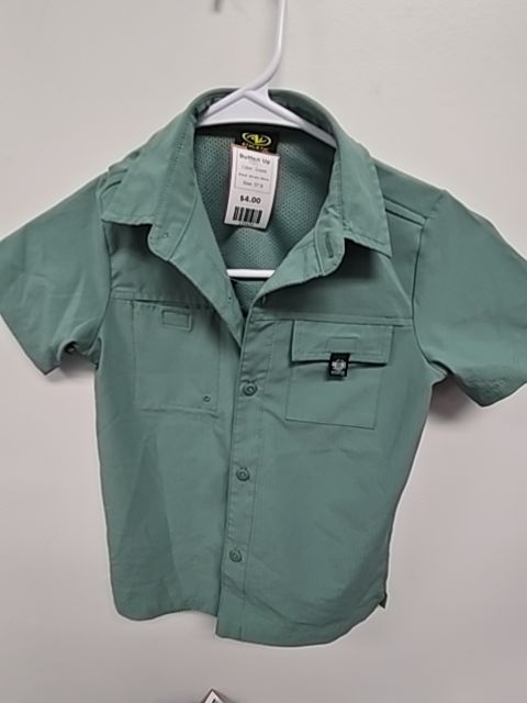 Green Athletic Works Button Up, 5T B