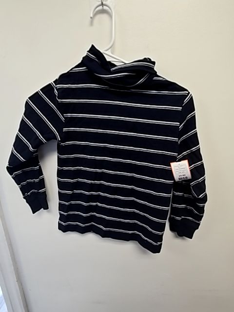 Blue/White Basic Editions Long Sleeve Striped Shirt 6/7, 6 B