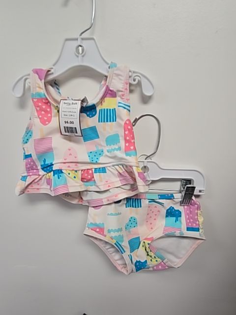 Pink/Colorful Popsicles Ruffle Butts Swim Suit, 12M G