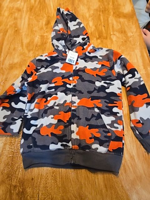 Grey/Orange/Navy Camo Garanimals Jacket, 5T B