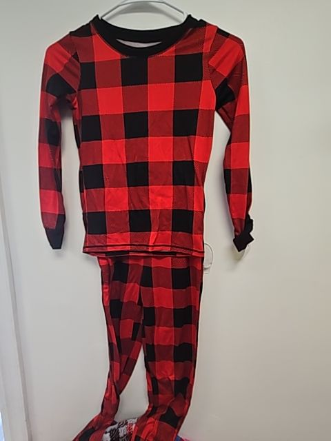 Red/Black Plaid Jammies For Your Families Pjs, 8 B