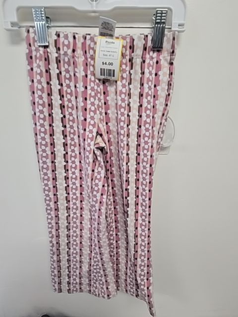 Pink/White Flowers Sweet Butterfly Pants, 4T G