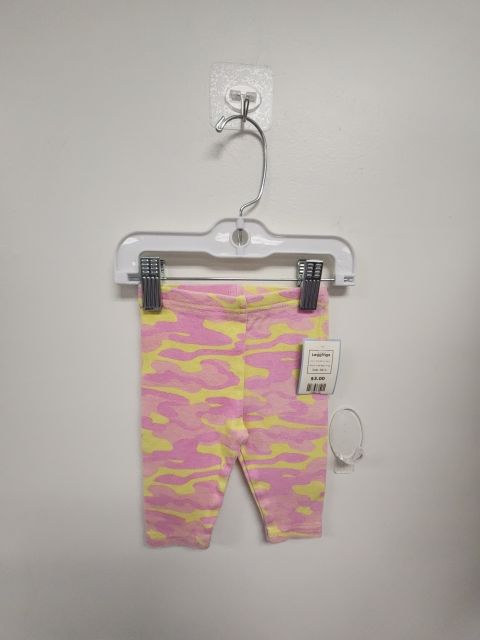 Pink/Yellow Camo Little Beginnings Leggings, NB G