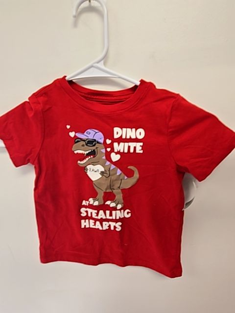 Red Dino Mite Wonder Nation Shirt, 3T B