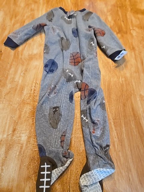 Grey/Navy Sports Carters Sleeper, 18M B