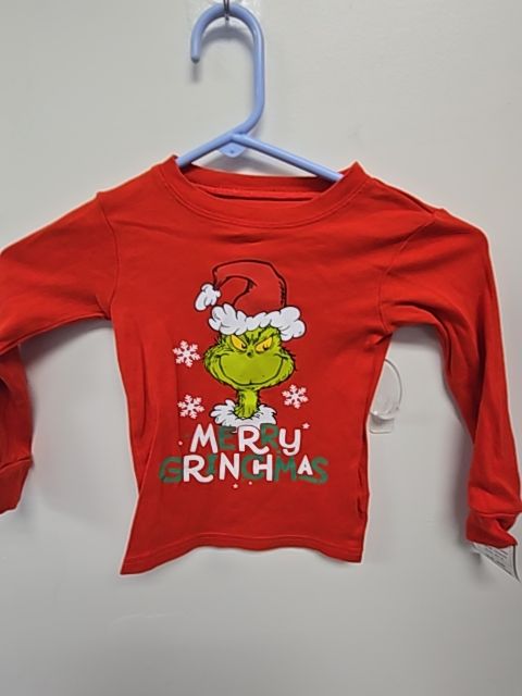 Red/Grey Grinch Pjs, 4T G