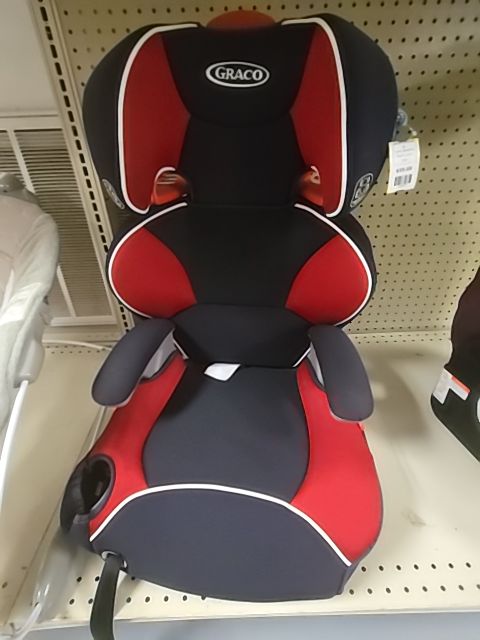 black/red graco high back booster seat