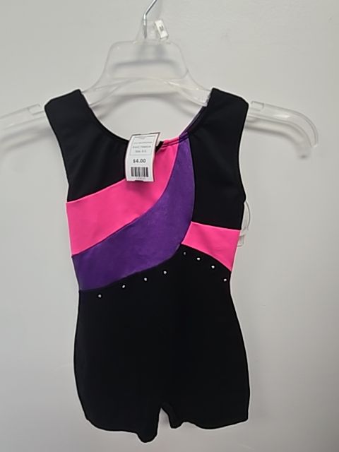 Black/Pink/Purple Freestyle Gymnastics Leotard, 6 G