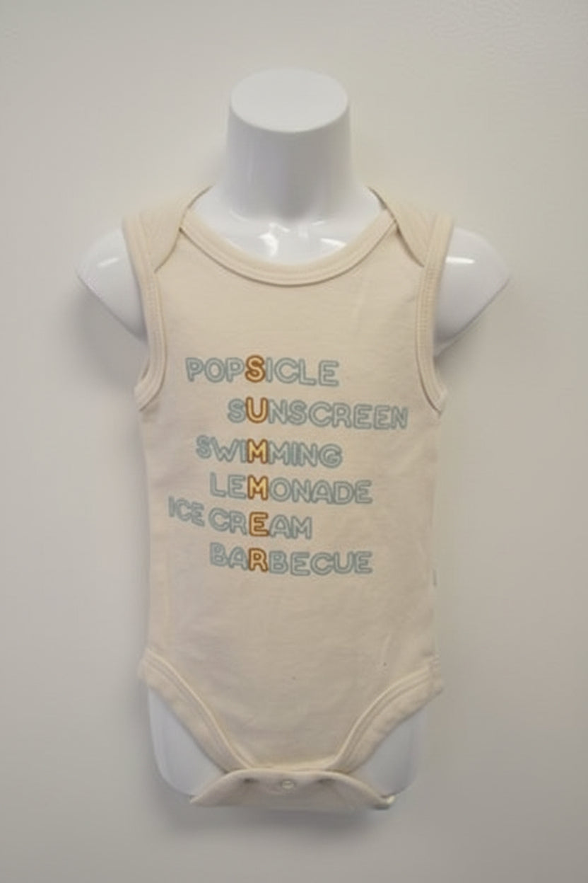 Tan Koala Baby Tank Top Onesie, NB B