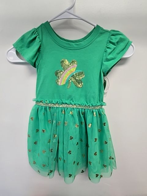 Green Shamrock Cat & Jack Dress, 2T G