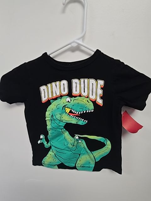 Black/Green Dino Childrens Place Shirt, 3T B