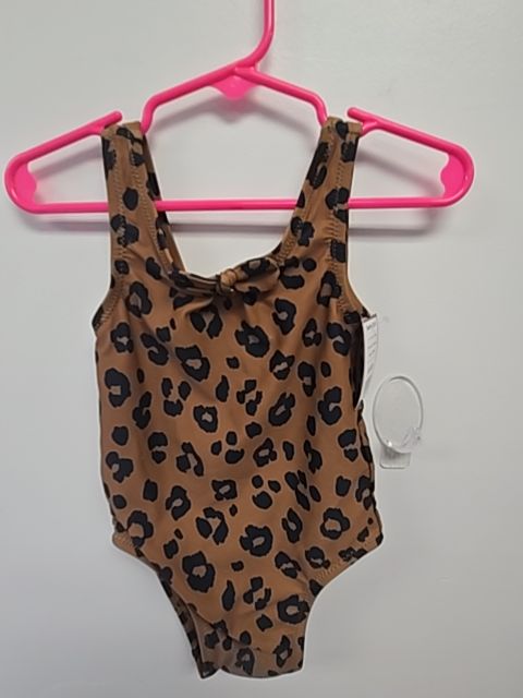 Brown/Black Cheetah Old Navy Swim Suit, 18M G