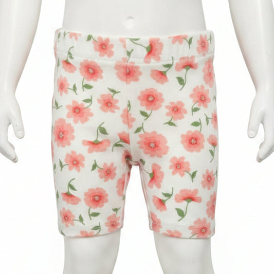 White/Pink Flowers  Shorts, 3M G