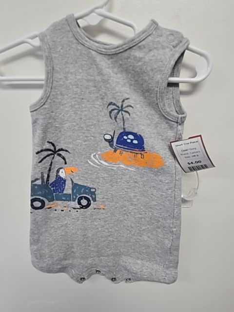 Grey Carters Short One Piece, 6M B