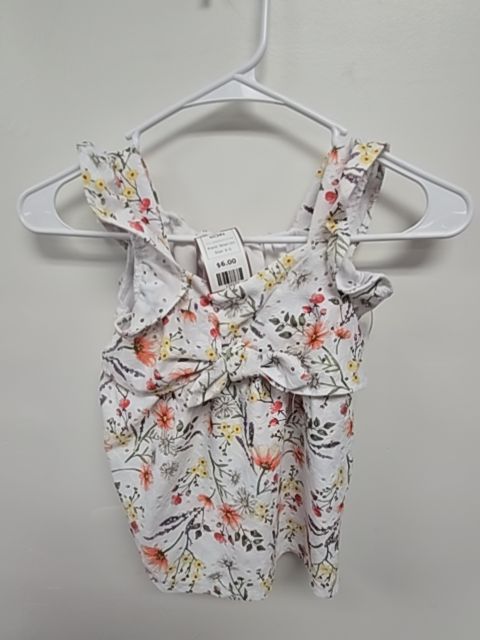 White/Colorful Floral Tahari Girl Outfit, 6 G
