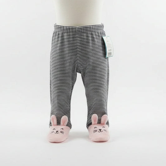 Black/White Striped Carters Pants, 6M G