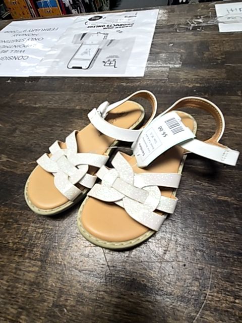 Brown/White Cat & Jack Sandals, 9C G