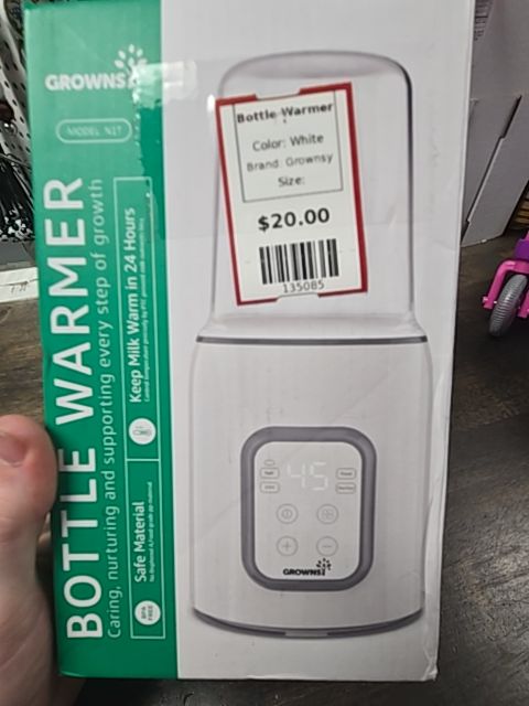 White Grownsy Bottle Warmer