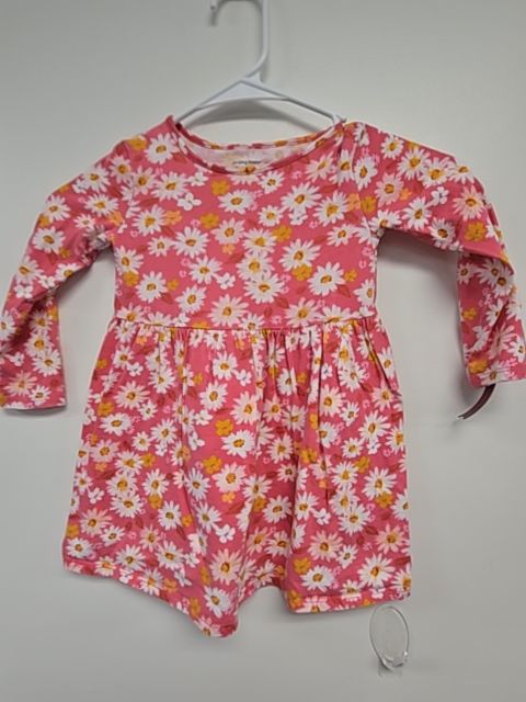 Pink/White/Yellow Flowers Jumping Bean Dress, 2T G