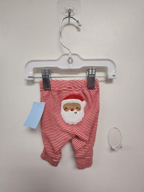 Red/White Striped Carters Leggings, NB G