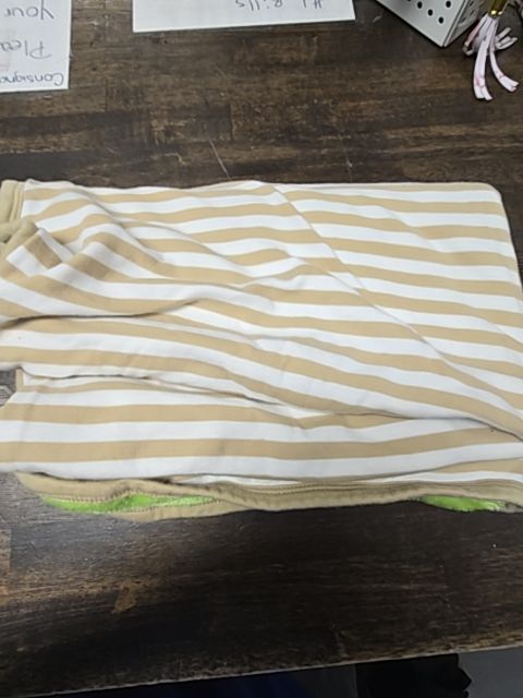 Brown/White/Blue/Green Elephant  Blanket