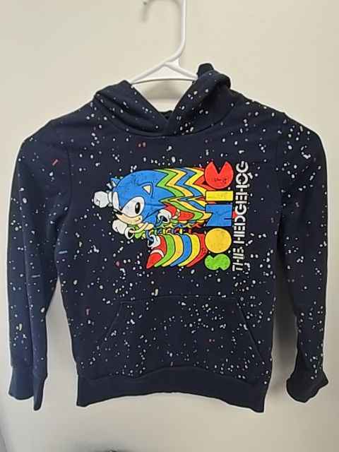 Navy Sonic Hoodie, 7 B