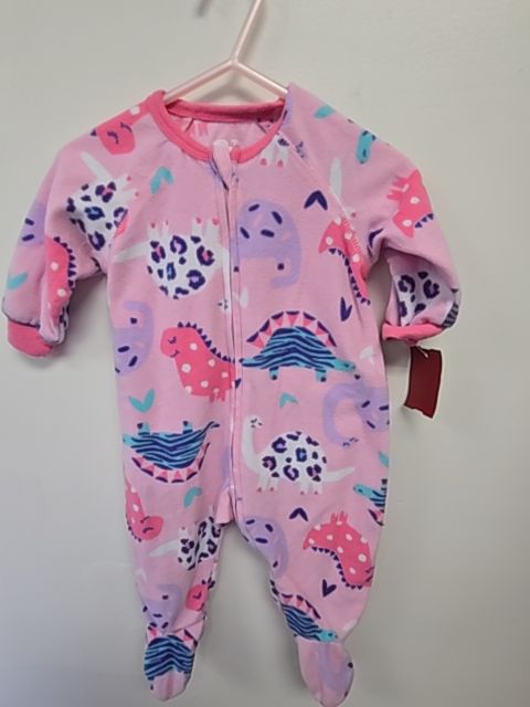 Pink/Colorful Dinos Childrens Place Sleeper, 3M G