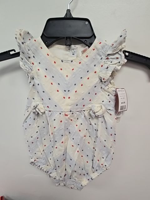 Blue/White/Red Cat & Jack Bubble Romper, 18M G