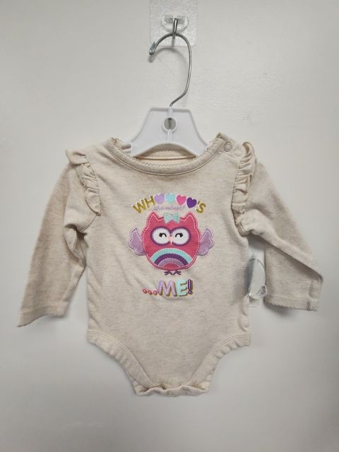 Tan Owl Garanimals Longsleeve Onesie, 3M G