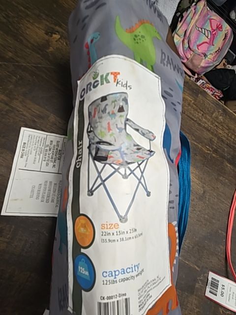 Grey Dino  Cildrens Chair, Toddler