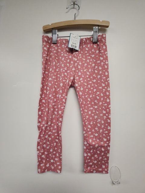 Pink/White Flower Btween Leggings, 4T G