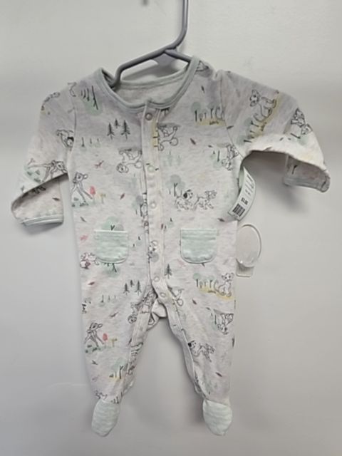 Grey/Green Disney Baby Sleeper, NB G