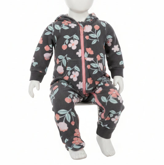 grey flowers Carters One piece outfit, 6M G