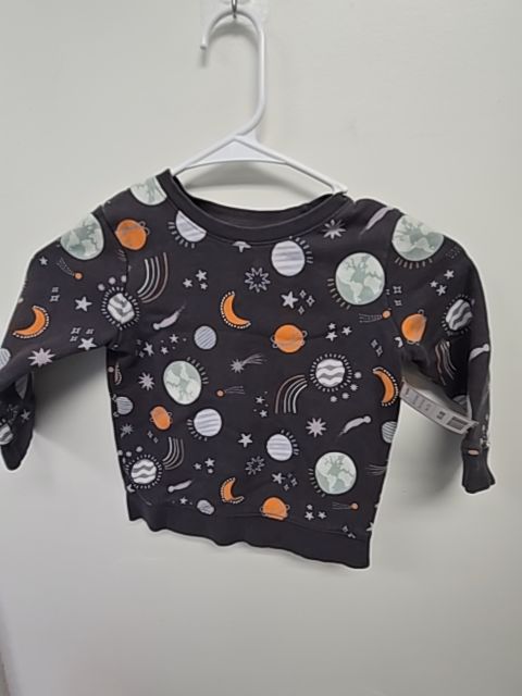 Grey Space Cat & Jack Longsleeve Shirt, 2T B