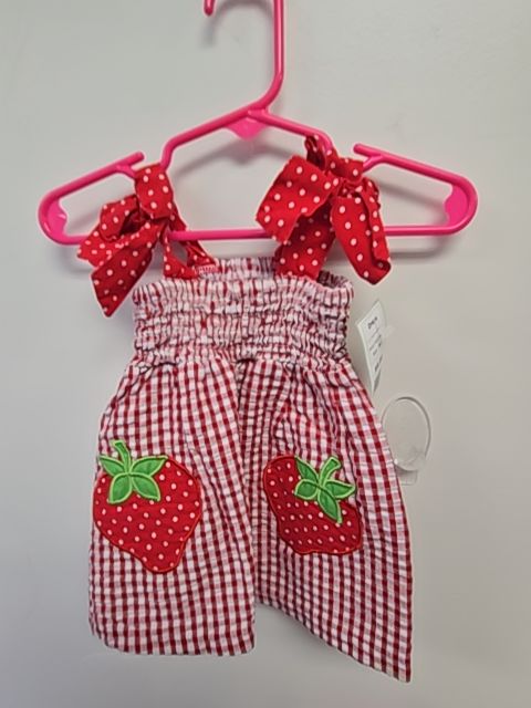 Red/White Strawberry Rare Editions Dress, 3M G