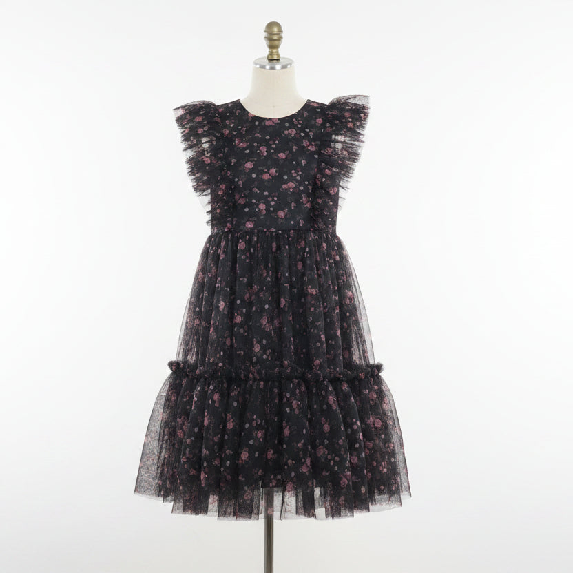 Black/Pink Flowers Maddie & Michelle Dress, 12 G