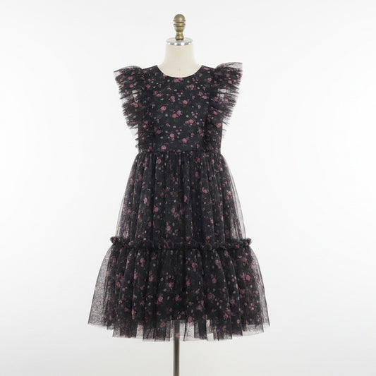 Black/Pink Flowers Maddie & Michelle Dress, 12 G